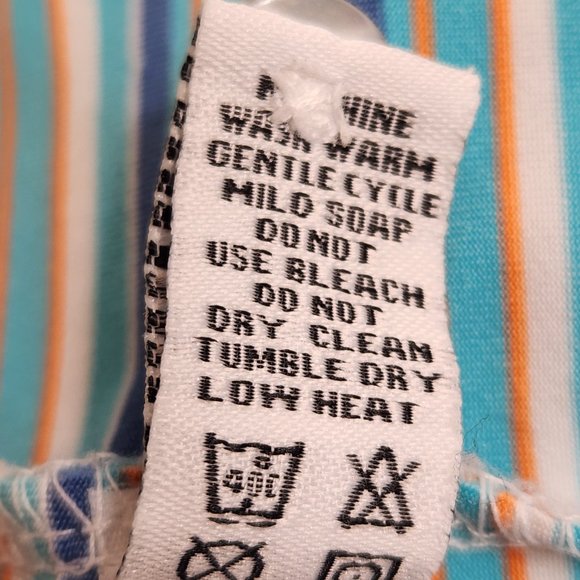 Straight Down Golf Polo Shirt Men’s XL Gray Striped Print Performance Top FstShp - Picture 10 of 11